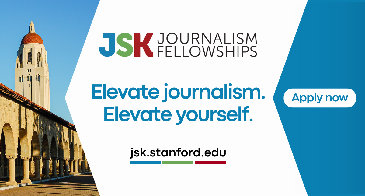 The work of a free press is more essential—and more challenging—than ever. The JSK Journalism Fellowships at Stanford offers you the time and space to enhance your skills, explore new ideas, and build meaningful connections within a supportive community. Applications are now open. Let’s work together to reimagine the future of journalism.